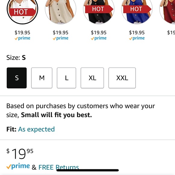 Adjustable strap button tank - Picture 5 of 5